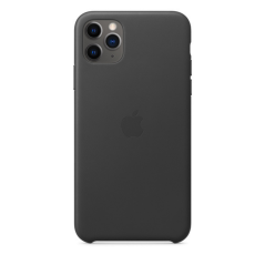 Coque en Cuir iPhone 11 Pro Max Noir MX0E2ZM/ | Smarty Paris